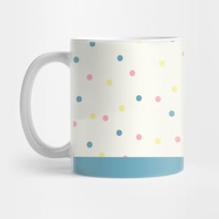 Minimal dots pattern blue Mug